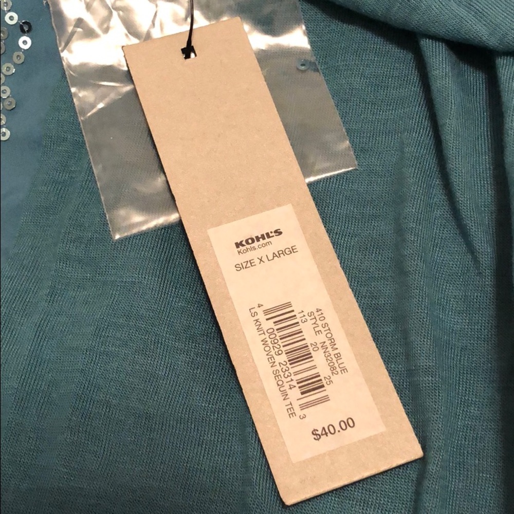 NWT Sequined shirt Pnk2 - Picture 3 of 3